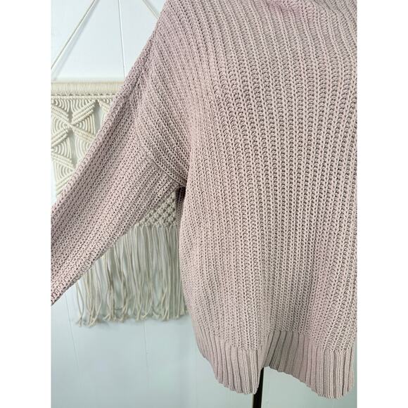 Aerie Oversized Chenille Turtleneck Sweater Womens XS Taupe Beige - Picture 5 of 9